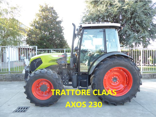 Impianto di frenatura pneumatico su trattore CLAAS AXOS 230 Mother Regulation