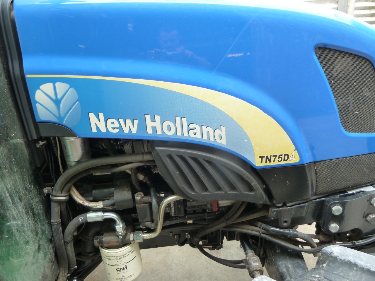 Impianto di frenatura idraulico monolinea tipo CUNA su trattore NEW HOLLAND TN 75 DA DT CAB